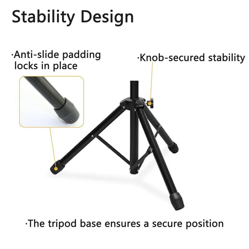 Tattoo Arm Rest Stand with Tray - Adjustable Height, Sponge Pad, Tripod Base