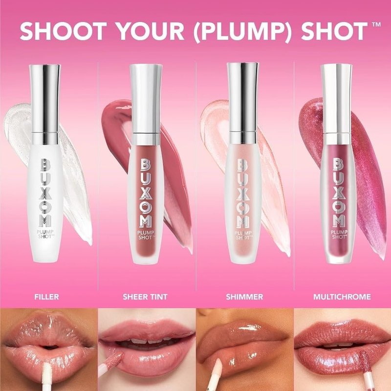 Buxom Plump Shot Peptides Lip Serum, Cherry Pop
