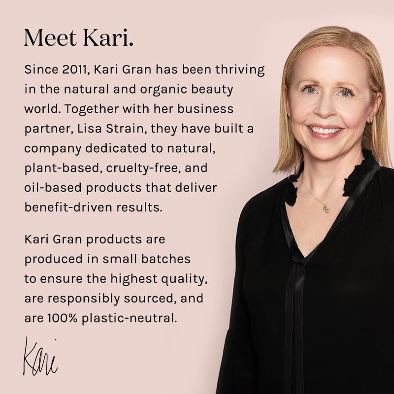 Kari Gran Lip Whip | Moisturizing Lip Balm with Organic Oils | Glossy Sheen + Peppermint | Rich Buttery Texture, Hydrates & Protects | Non-GMO, Organic Ingredients, Made in USA (Blush Peppermint)