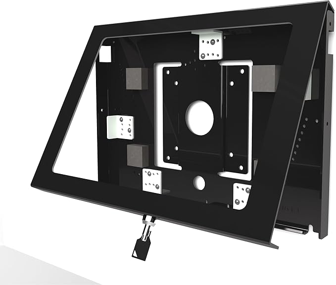 TABcare Locking Anti-Theft Metal Case for iPad Pro 13" 2024/2025 M4/M5 for Kiosk, POS, Store, Show Display, Time Clock (Black)