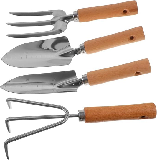 BESPORTBLE 1 Set Gardening Tools Ergonomic Handle Shovel and Rake for Easy Weeding and Soil Removal with Wide Shovel Harrow and Hoe for Vegetable Gardens and Flower Beds
