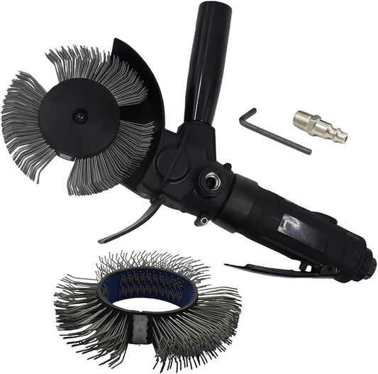 Pneumatic Rotary Removal Tool For Remove Rust Paint Metal Roof Color Plate Metal Steel Plate Steel Pipe With Wire Wheels Air Removal Tool Kit