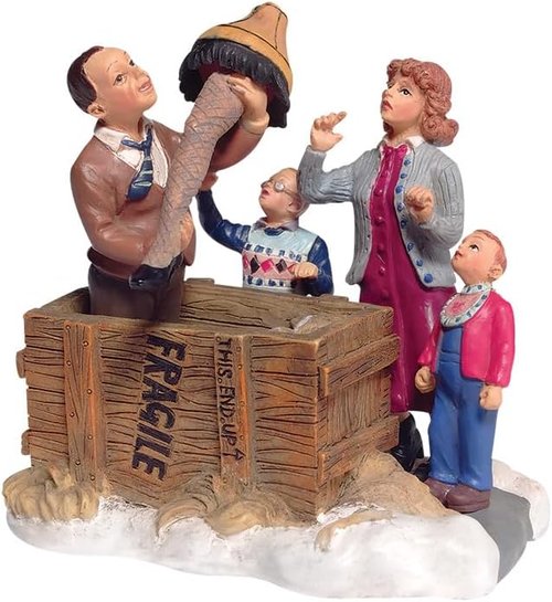 Department 56 | A Christmas Story Village Leg Lamp Figurine - 3 Inch, Multicolor Decor