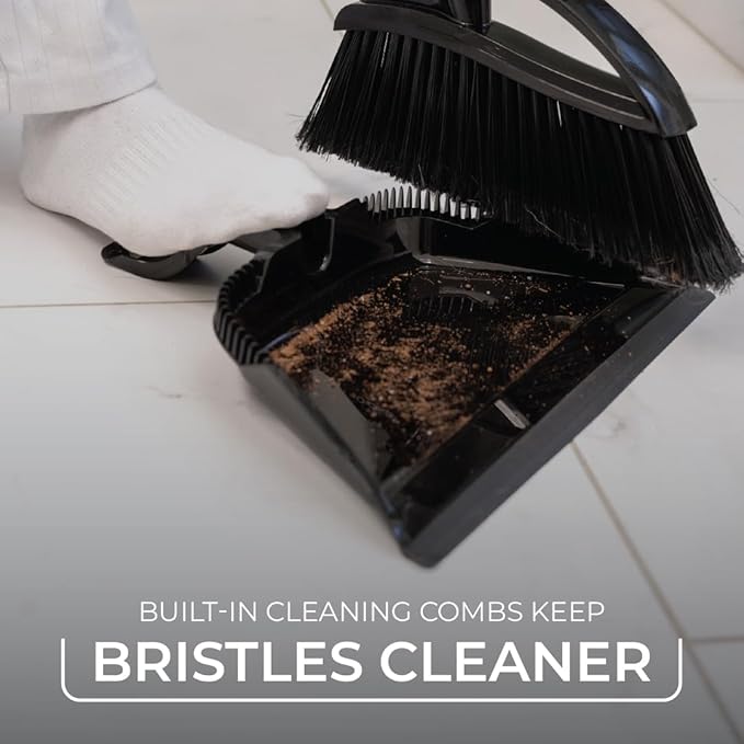 O-Cedar Sweep & Spin Mop Duo | EasyWring Mop + Strong Sweep Broom & Brush