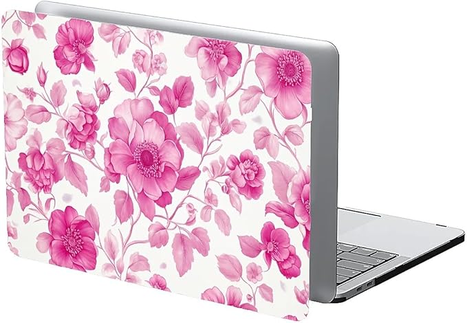 COTAIL Compatible with MacBook Air 13.3 13.6 Inch Case 2022 2021 2020 2019 Plastic Hard Shell Case Cover,13.6 Air (A2681) M2 2022, Pink Vintage Floral