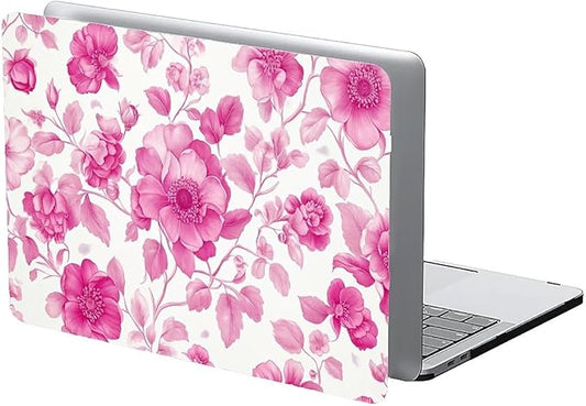 COTAIL Compatible with MacBook Air 13.3 13.6 Inch Case 2022 2021 2020 2019 Plastic Hard Shell Case Cover,13.3 Pro(A1706/A1708/A1989/A2159/A2289/A2338), Pink Vintage Floral