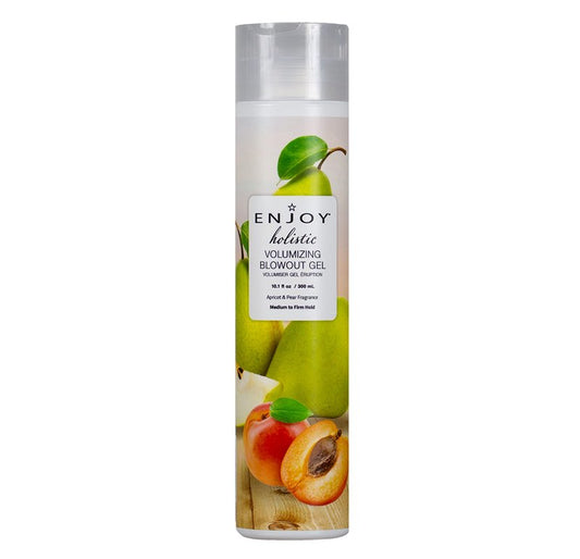 Enjoy Holistic Volumizing Blowout Gel, Hair Styling Agent, Adds Touchable Texture and Definition, Suitable for All Fine to Medium Hair Types, pH Balanced, 10.1 Fl Oz