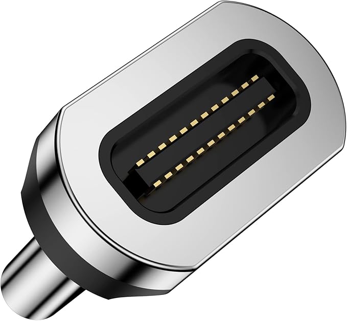 CNakdDG Magnetic Connector Tips Head for USB-C Android Devices (4 Pack), only Compatible 5A Magnetic Charging Cable or Magnetic Adapter