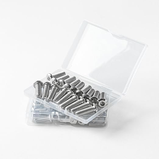 1/4-20 x 3/4" (40 Pack) Flat Head Hex Socket Cap Screws Bolts, 304 Stainless Steel 18-8, Hex Drive, Bright Finish, Fully Machine Thread