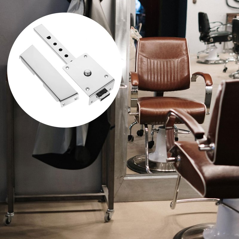 Beatifufu Barber Chair Headrest Bracket Replacement Ergonomic Salon Chair Headrest Support Universal Barber Parts Easy Installation Iron