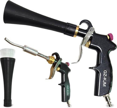 Air Blow Gun | High-Pressure Car Interior Cleaning Tool with Nozzle & Dusting Brush - Efficient Dirt Removal