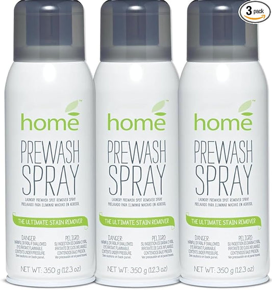 Laundry Prewash Spray Aerosol 3 Pack,Powerful Ultimate Tough Stain Remover for Favorite Color-Fast Fabric & White Shirts/Clothes w/o Scrub/Soak,Get Rid of Grease/Ink/More w. Right Amount Controlled