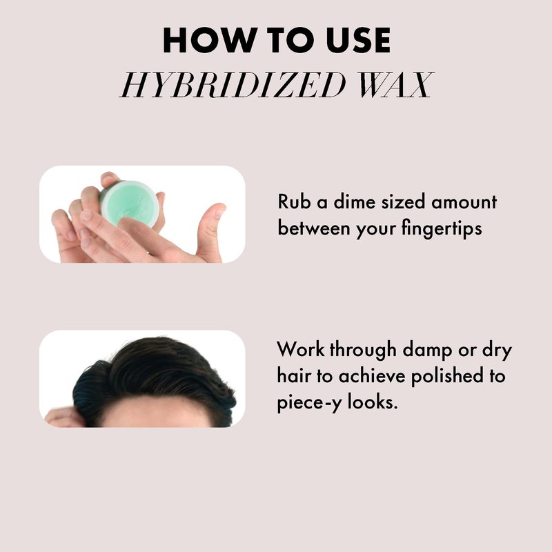Hanz de Fuko Hybridized Wax – Medium Hold, Satin Shine – Men’s Hair Styling Wax, 2 oz