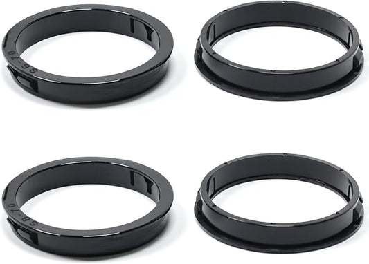 EASYEAH 2-5/8"(70mm) Black Snap-in Knockout Insulating Bushing Grommets, Plastic Cable Hole Grommet for Wiring, Round Nylon Snap in Locking Electrical Wire Cord Hose, Tubing Bushings Grommets, 4pcs
