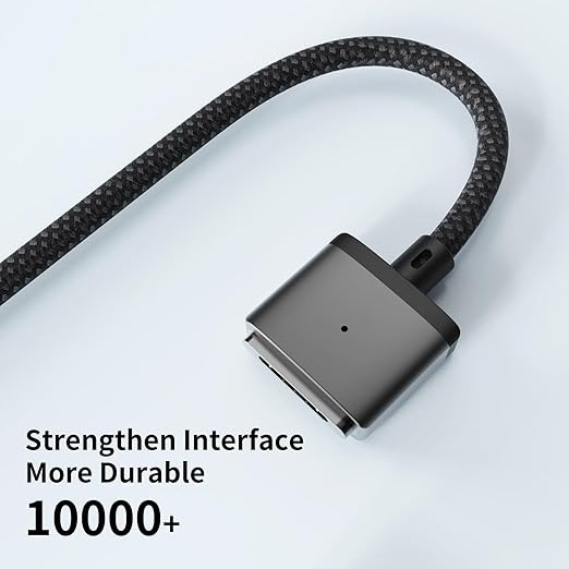 LONNIELONLI USB-C to Magnetic 3 Cable 140W for M4 MacBook Air Pro Charger, Magnetic Safe 3 Cable for MacBook Air (15''/13'' M4 2025, M3 2024, M2 2023, M2 2022), Pro (16"/14" 2024/2023/2021) 6.6ft