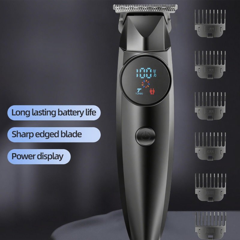 RDRVA Hair Clippers,Ball Trimmer Pubic Hair Groomer Cordless Rechargeable Hair Clippers with LED Lighting Portable Body Grooming Travel for Him Dad（Black）