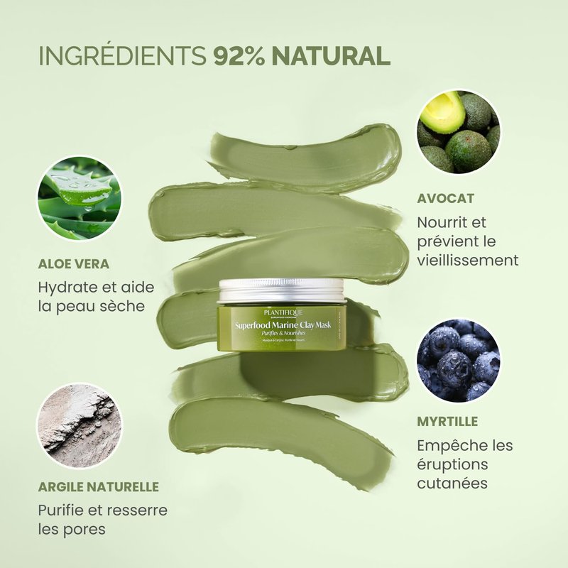 Plantifique Foot Peeling Mask - Exfoliating Clay Mask for Baby Soft Feet | 2 Pack, 110g
