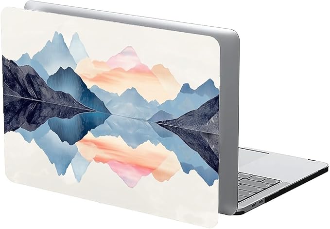 COTAIL Compatible with MacBook Air 13.3 13.6 Inch Case 2022 2021 2020 2019 Plastic Hard Shell Case Cover,13.6 Air (A2681) M2 2022, Mountains and Water