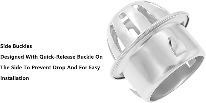 Roof Floor Drain,SAFYY 304 Stainless Steel Roof Drain Dome,Balcony Roof Dome Drain Cover,Yard Outdoor Anti Blocking Strainer,Gardens Gutter Cleaning Tool,Rain Bucket Drainage Parts (2, 50mm/1.97")
