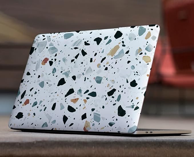 LanBaiLan Compatible for MacBook Pro 13 inch with Touch Bar M2 2026 2025 2024 2023 2022-2016 A2338 M1 A2251 A2289 A2159 A1989 A1708 A1706, Laptop Hardshell Case and Keyboard Cover, Terrazzo Marble
