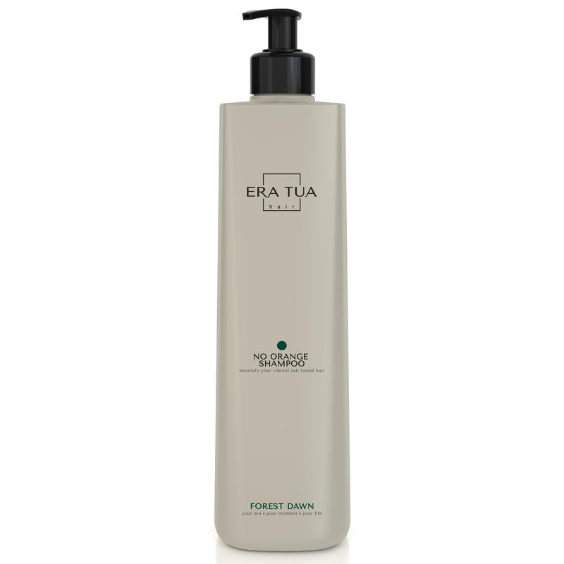 ERA TUA Forest Dawn No-Orange Hair Shampoo| Dutch Made Blue Pigment Neutralizer for Orange & Copper Hair Tones | Paraben Free Formula | Sweet Mandarin, Bergamot, Pink Rose & Vanilla Scent | 750 ml