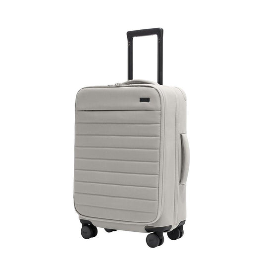 Away Bigger Carry-On Luggage - 23-Inch Lightweight, Expandable Softside Suitcase with 360° Spinner Wheels, Interior Compression System, TSA-Accepted Lock - Cloud Gray