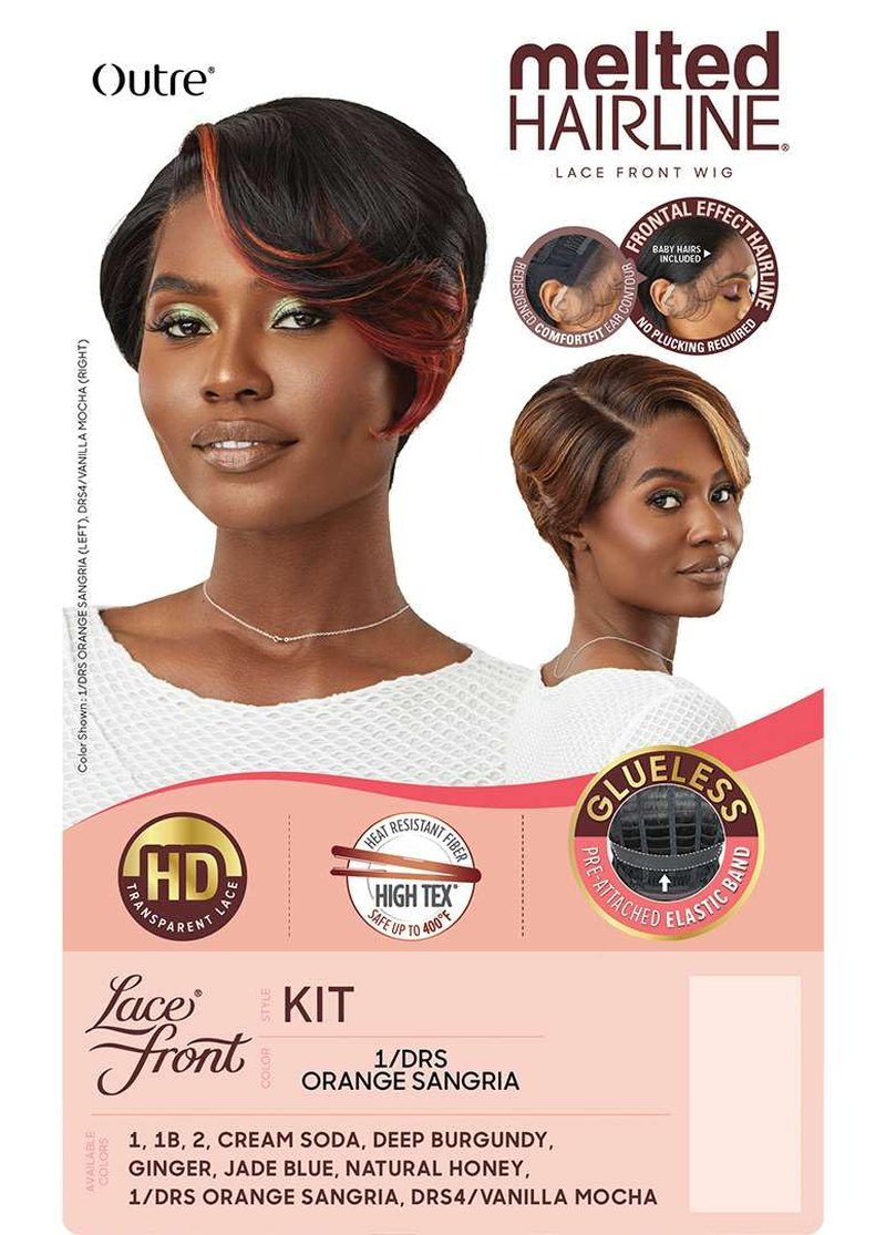 Outre Lace Front Wig - Melted Hairline - Kit (DEEP BURGUNDY)