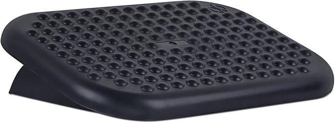Mount-It! Under Desk Footrest, 18 x 13 in Adjustable Foot Rest for Under Desk at Work with 3 Tilt Settings Up to 30°, Non Slip Ergonomic Foot Stool with Textured Massage Surface for Home or Office