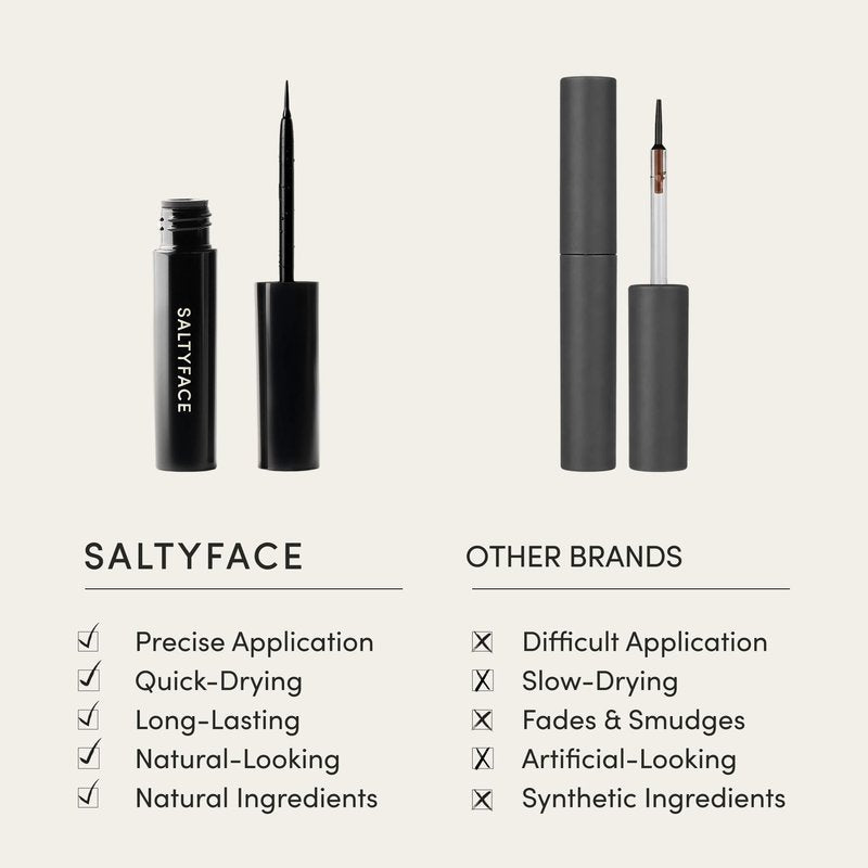 SALTYFACE - Freckle Paint - Natural Freckle Pen - Easy to Apply - Sensitive Skin Friendly - Long Lasting - Naturally Colored - Quick Drying - Wash Off Formula - Vegan Skin Care - 0.03 FL OZ (1 ML)