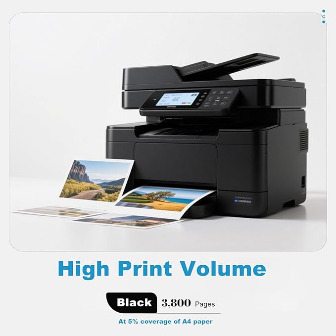 High Yield 55B1000 Black Toner Cartridge [with New Chip] MS331 Toner Replacement for Lexmark MS331dn MS431dn MS431dw MX331adn MX431adn MX431adw MX432adwe Printers Toner