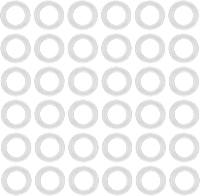 SoeFanier 200Pcs Clear O-Ring Switch Dampeners Keycap for Mechanical Keyboard Cherry Mx, White…