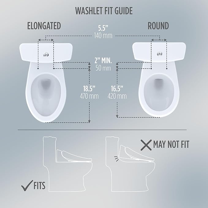 TOTOÂ® WASHLETÂ®+ S7A Electronic Bidet Toilet Seat, EWATER+Â® Bowl and Wand Cleaning, Auto Open and Close Classic Lid, Elongated, Cotton White - SW4734AT40#01