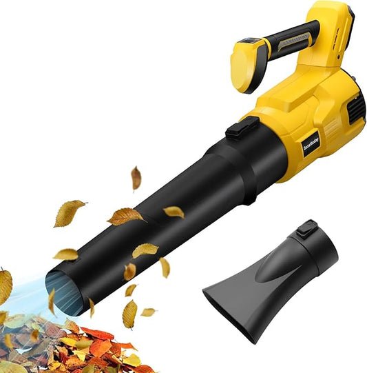 Cordless Leaf Blower Compatible with Dewalt 20V MAX Battery, 1500W Brushless Motor, 120MPH 500CFM High-Power Electric Blower, Lightweight Handheld Yard Cleaning Tool for Lawn, Garden & Patio