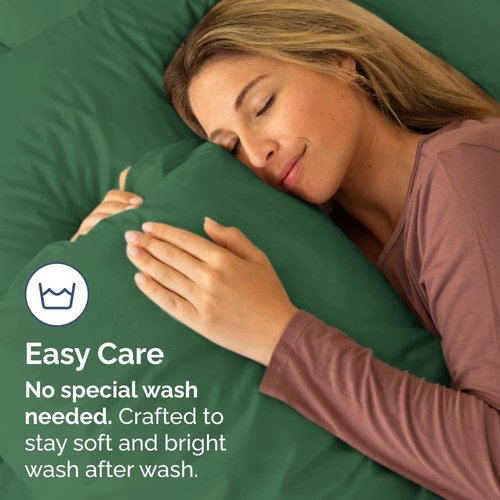 King Pillow Cases by [Brand Name] - Ultra Soft Hotel Quality Covers | Wrinkle-Free & Fade Resistant - Emerald Green, Set of 2