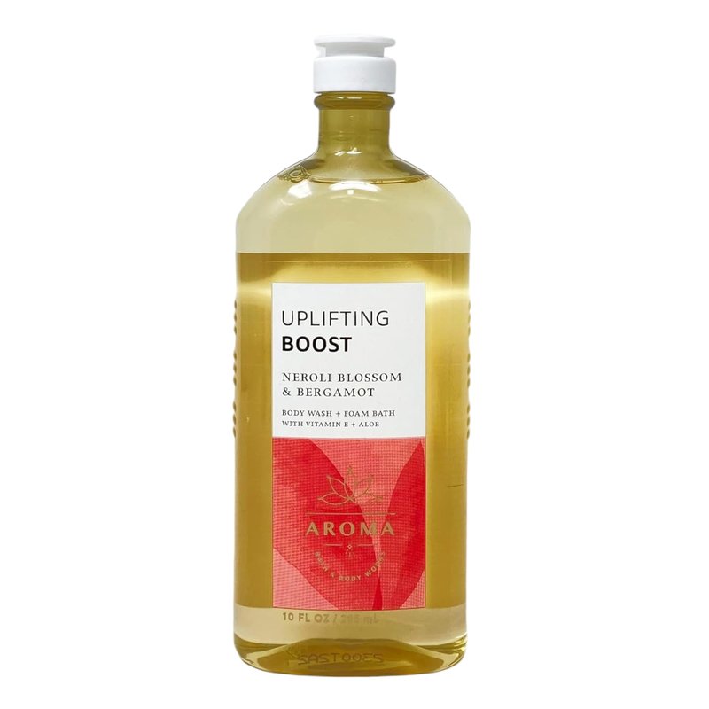 Bath and Body Works Aromatherapy Body Wash and Foam Bath 10 Fluid Ounce (NEROLI BLOSSOM & BERGAMOT)