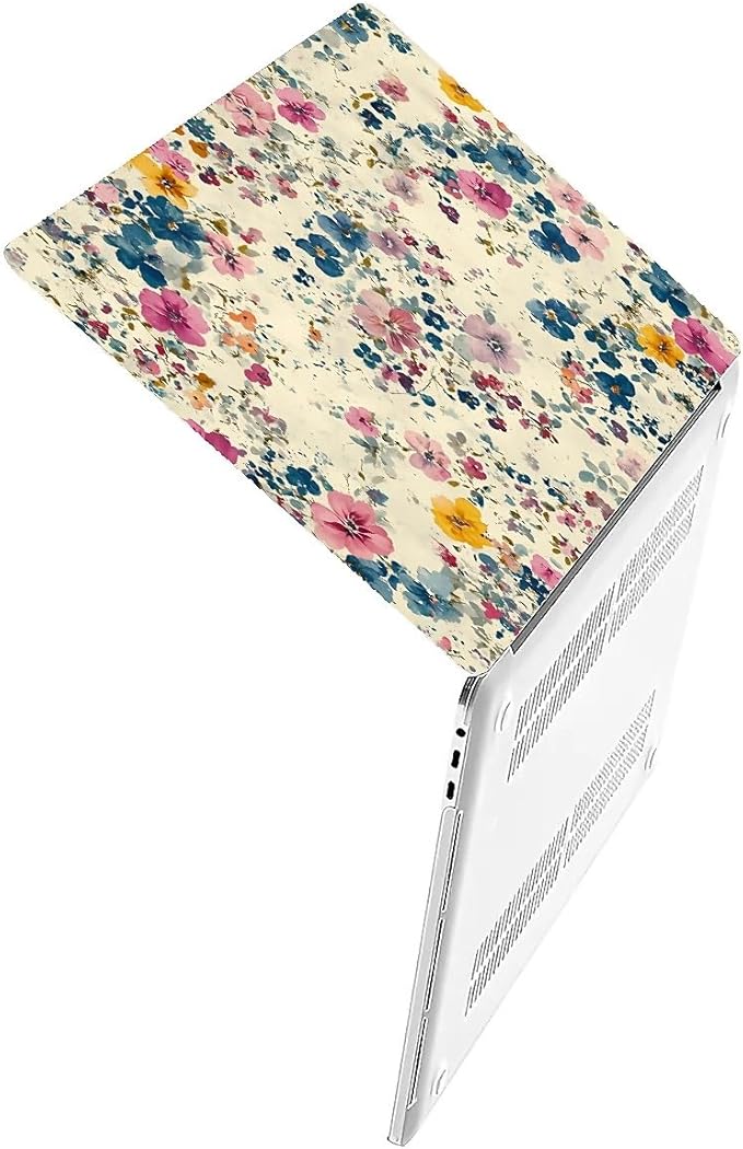 COTAIL Compatible with MacBook Air 13.3 13.6 Inch Case 2022 2021 2020 2019 Plastic Hard Shell Case Cover,13.6 Air (A2681) M2 2022, Small Pastel Flowers