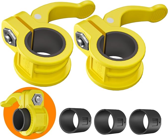 ZY-HUAN Mini Barbell Clips 1 inch I Multi-Size Adjustable Barbell Collar I 1 inch Barbell ClampsIQuick Release Weight Clips Pair of Locking for Dumbbell Bar