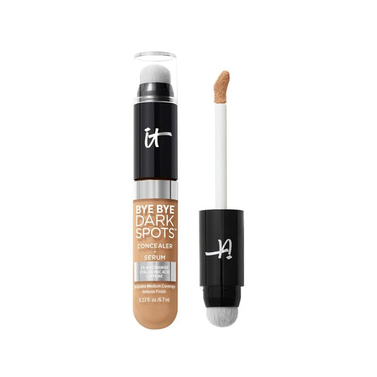 IT Cosmetics Bye Bye Dark Spots Concealer + Brightening Serum – 2% Niacinamide, Hyaluronic Acid & Caffeine - Medium Coverage, Natural Finish, All Skin Types – 31 Medium Neutral, 0.22 fl. oz