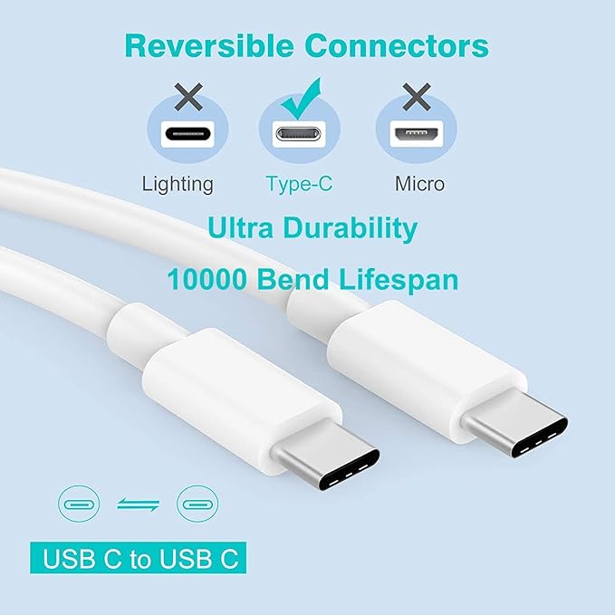 【Apple MFi Certified】20W USB C Fast Charger iPhone 17 16 15 Charge Block 3Pack 6 FT TypeC Fast Charger Cable for iPhone 17/17 Pro/17 ProMax/iPhone 16/16 ProMax/15 Plus All USB C Charging Devices(Blue)