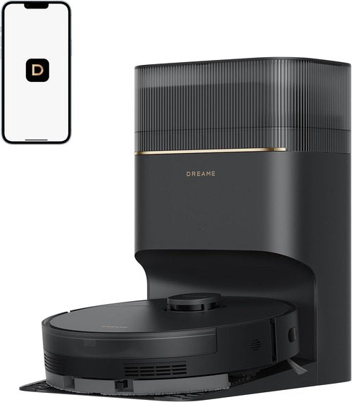 DREAME D20 Pro Plus Robot Vacuum - 13,000Pa Suction, DuoBrush for Pet Hair, Self-Emptying | Black