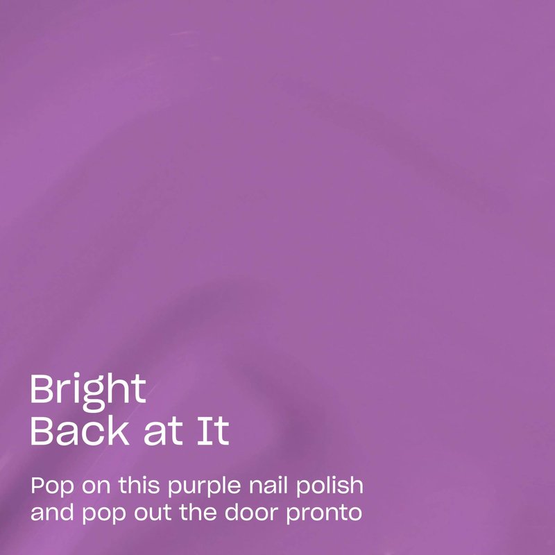 OPI RapiDry Bright Back at It | Opaque Dark Purple Crème Quick Dry Nail Polish | Vegan, Smudge Proof, Fast Drying