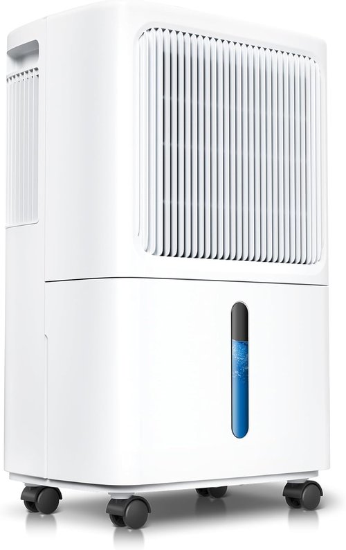 MAX Dehumidifier - 2,500 Sq.Ft Capacity with Smart Humidity Control & 34 Pint Efficiency | Ideal for Basement, Bathroom & Bedroom
