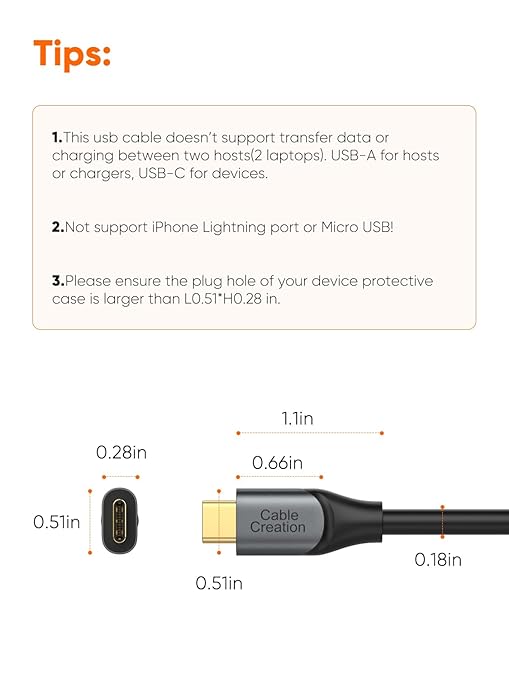 CableCreation USB C to USB A Cable 1FT 2Pack, USB-C to USB 3.1 USB 3.2 Gen2 10Gbps USB-A to C Data Cable, Android Auto Cord 3A for Type C External SSD MacBook Pro iPad S21, iPhone 15/16 Pro Max