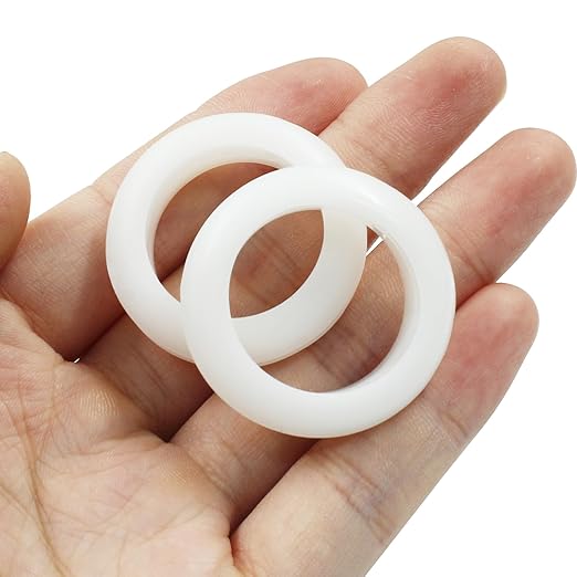 Kyuionty 12 Pcs Rubber Grommets, 0.98" Inside Diameter 1" Drill Hole Rubber Wire Grommets O Ring Grommets for Wire, Firewall, Cables, Plugs (White)
