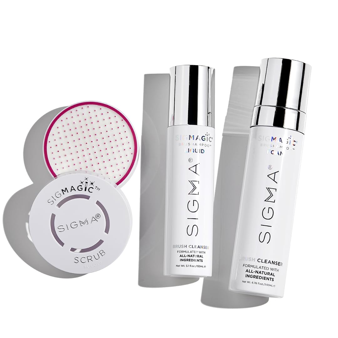 Sigma Beauty Brush Cleanser Trio — Includes All Essentials to Clean Your Favorite Makeup Brushes