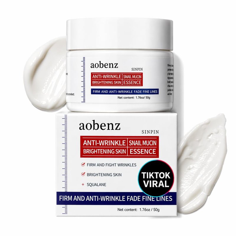 aobenz Anti Wrinkle Face Cream for Women, Firming Anti Aging Moisturizer with Niacinamide, Panthenol & Vitamin E, Hydrating Barrier Repair Night Cream for Dry Mature Skin, Radiant Look - 1.76 Fl Oz