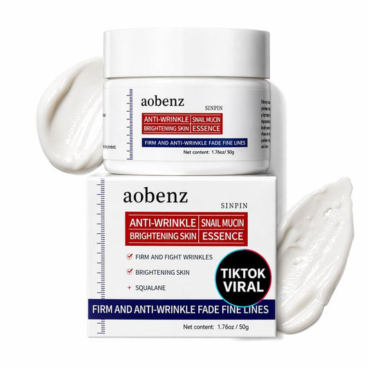 aobenz Anti Wrinkle Face Cream for Women, Firming Anti Aging Moisturizer with Niacinamide, Panthenol & Vitamin E, Hydrating Barrier Repair Night Cream for Dry Mature Skin, Radiant Look - 1.76 Fl Oz