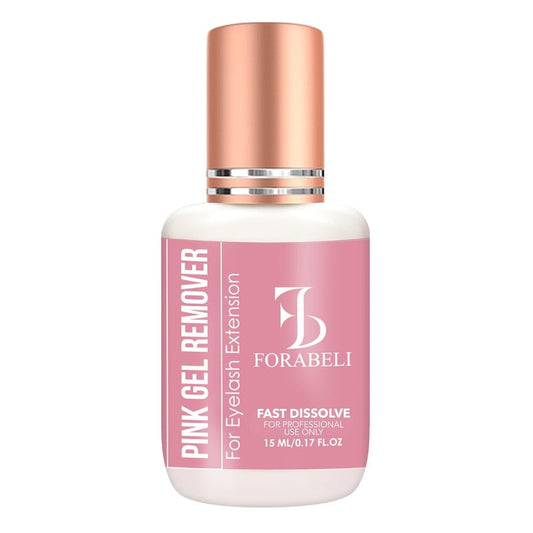 Pink Gel Lash Remover for Eyelash Extensions - Fast Acting 60s Dissolution | Professional Adhesive Remover | 15ml