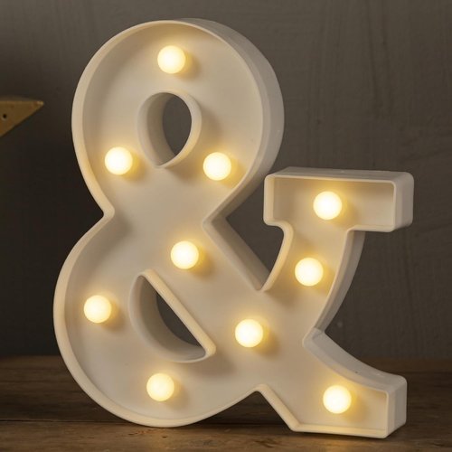 HXWEIYE LED Marquee Letters - Light Up Alphabet & Number Sign for Parties | Warm White Decor