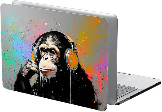 COTAIL Compatible with MacBook Air 13.3 13.6 Inch Case 2022 2021 2020 2019 Plastic Hard Shell Case Cover,13.3 Air (A1932/A2179/A2337), Monkey